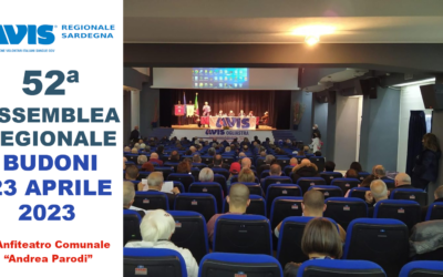 CONVOCATA LA 52ª ASSEMBLEA AVIS REGIONALE SARDEGNA