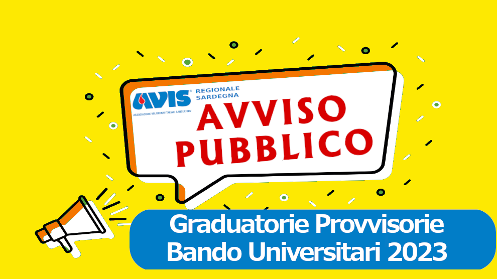 Graduatorie provvisorie bando universitari 2023