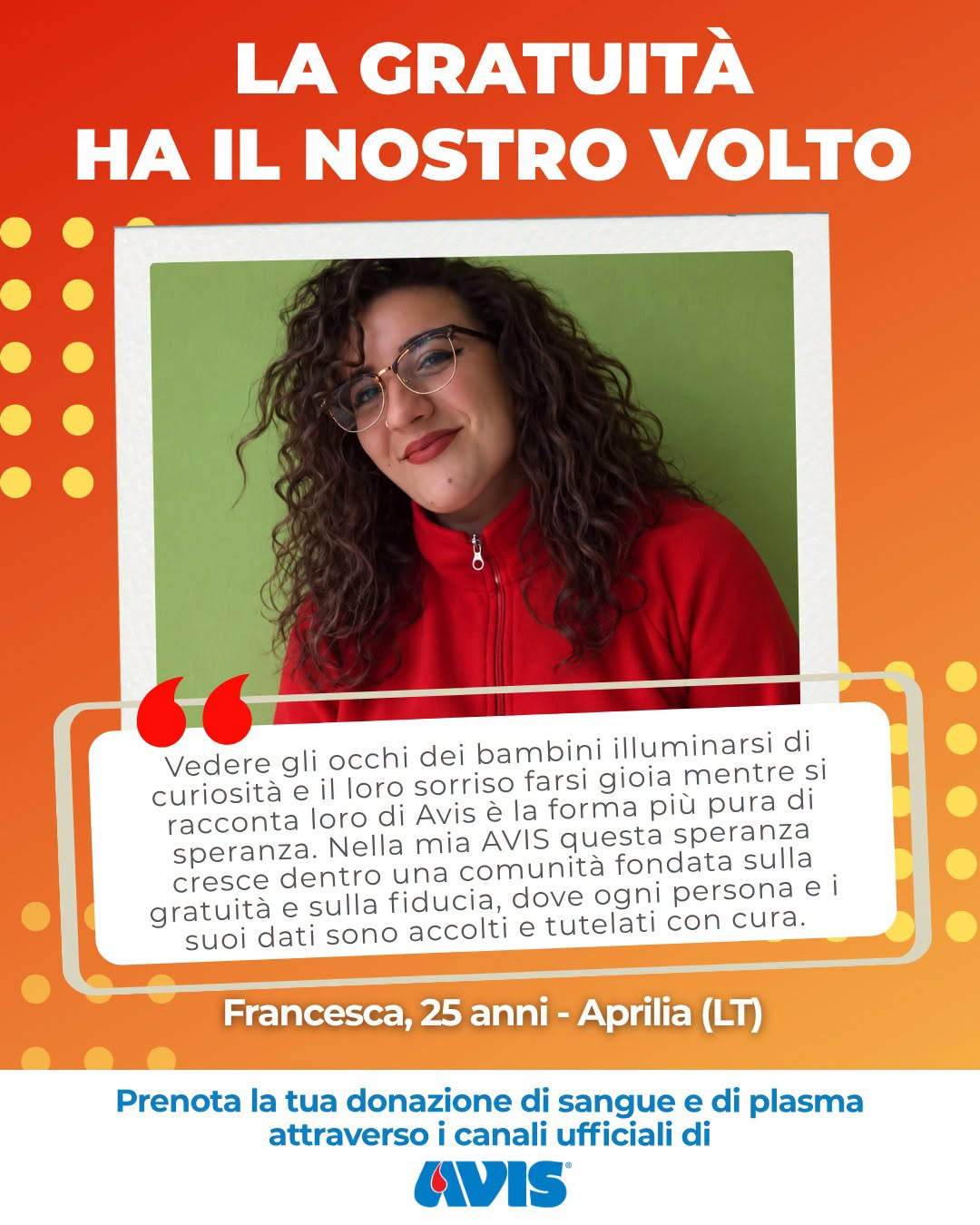 LA GRATUITÀ HA IL NOSTRO VOLTO